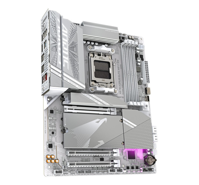 GIGABYTE Материнська плата AMD X870 SAM5 ATX X870 A ELITE WF7 ICE GIGABYTE