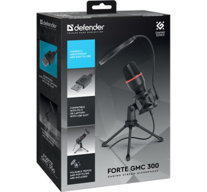 Defender Мікрофон Defender Forte GMC 300 USB 1.5 м (64631)
