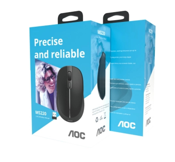 AOC Мишка AOC MS220B Wireless Black (MS220B/LA)