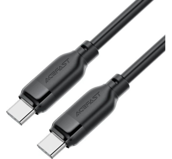 Acefast Дата кабель USB-C to USB-C 1.2m 60W TPU black Acefast (6974316283805)