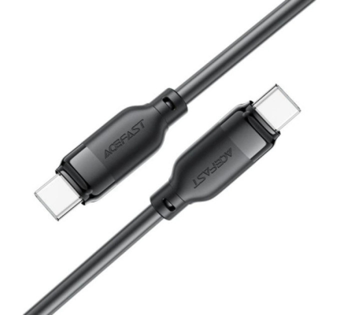 Acefast Дата кабель USB-C to USB-C 1.2m 60W TPU black Acefast (6974316283805)