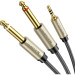 Ugreen Кабель мультимедійний 3.5mm M to 2x6.35mm M 1.0m gray Ugreen (UGR-10613)