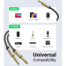 Ugreen Кабель мультимедійний 3.5mm M to 2x6.35mm M 1.0m gray Ugreen (UGR-10613)