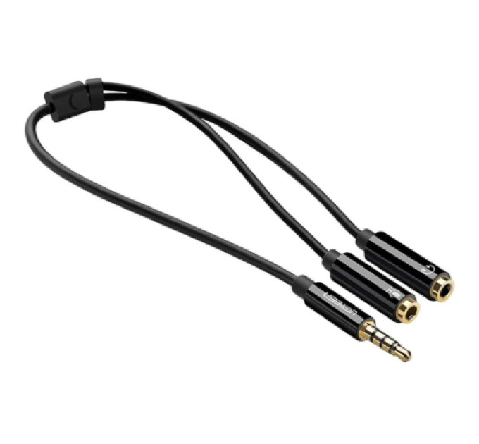 Ugreen Кабель мультимедійний 3.5mm M to 2x3.5mm F black Ugreen (UGR-30620)