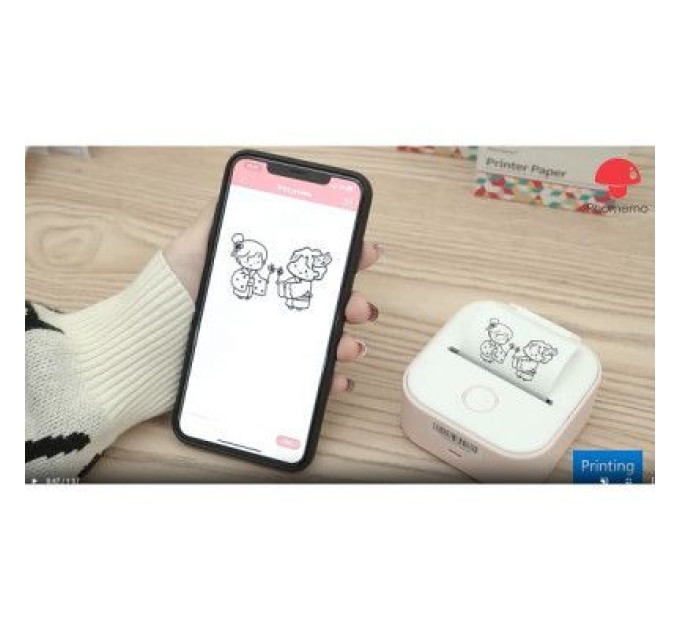 UKRMARK Принтер чеків UKRMARK P02GN Bluetooth, біло-зелений (900912)