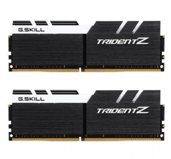 G.Skill Модуль пам'яті для комп'ютера DDR4 16GB (2x8GB) 3200 MHz Trident Z Black H/White G.Skill (F4-3200C16D-16GTZKW)