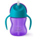 Philips AVENT Поїльник-непроливайка Philips AVENT з трубочкою 210 мл 9 міс+, бузковий (SCF796/02)