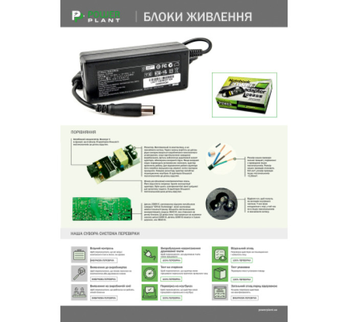 PowerPlant Блок живлення до ноутбуку PowerPlant ACER 220V, 19V 45W 2.37A (5.5*1.7) (AC45F5517)