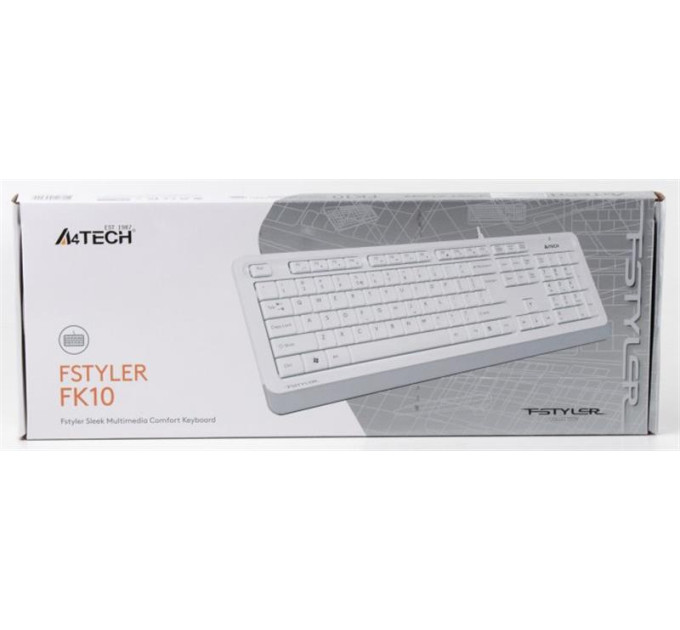 A4Tech Клавиатура A4Tech FK10 Ukr White
