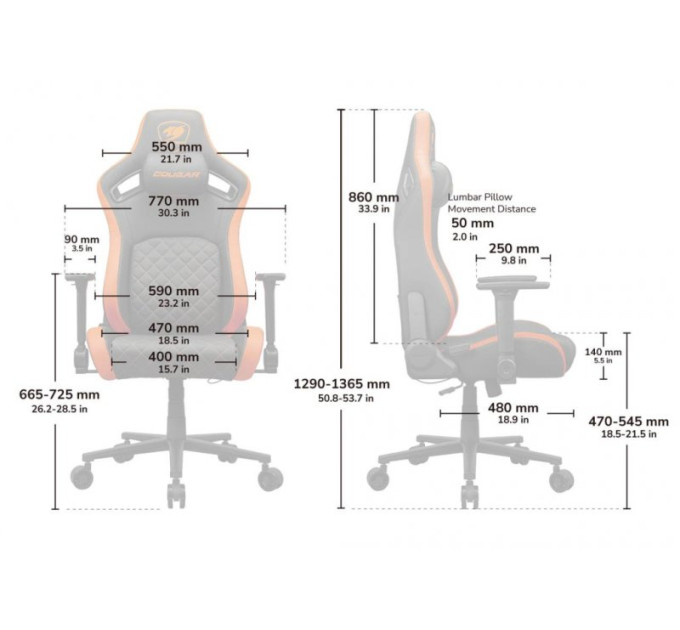 Cougar Крісло для геймерів Cougar Defensor Gray F