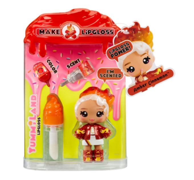 Yummiland Лялька Yummiland набір з лялькою та блиском для губ S2 – Кориця Амбер (525615)