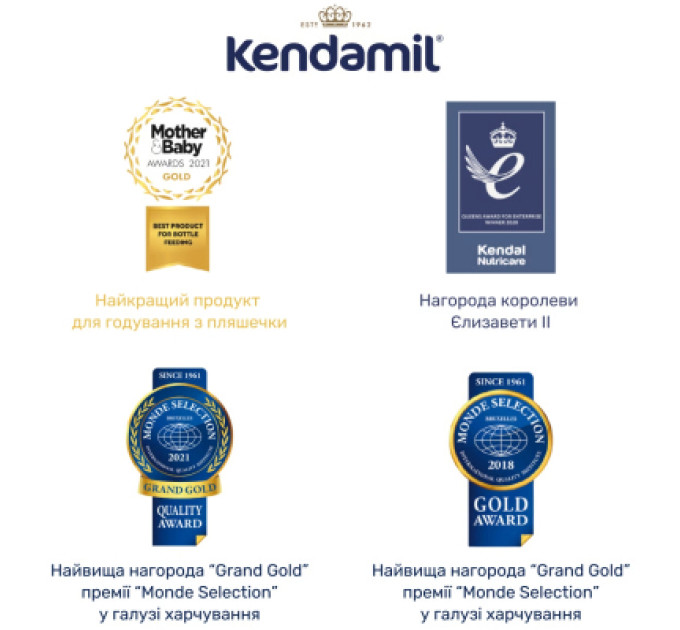 Kendamil Дитяча суміш Kendamil Classic 1 молочна 0-6 місяців 800 г (92000038)