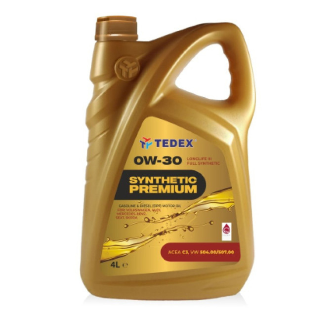TEDEX Моторна олива TEDEX SYNTHETIC PREMIUM SM/CF/EC 0W30  4л