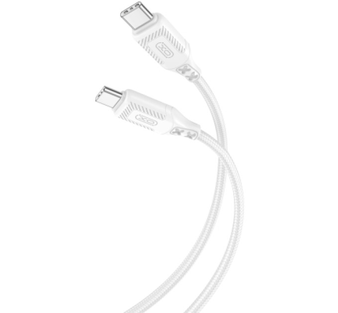 XO Дата кабель USB-C to USB-C 1.0m 60W braided XO (NBQ236B_White)