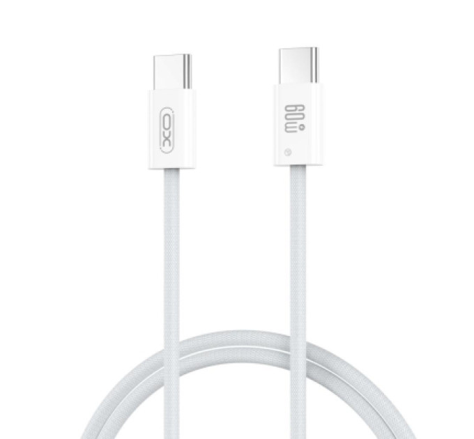 XO Дата кабель USB-C to USB-C 1.0m 60W white XO (CB-Q73CC)