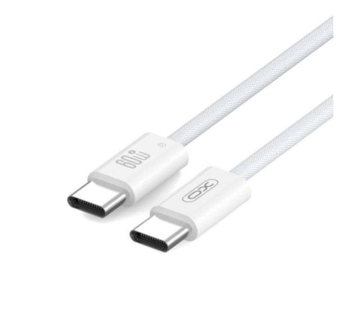 XO Дата кабель USB-C to USB-C 1.0m 60W white XO (CB-Q73CC)