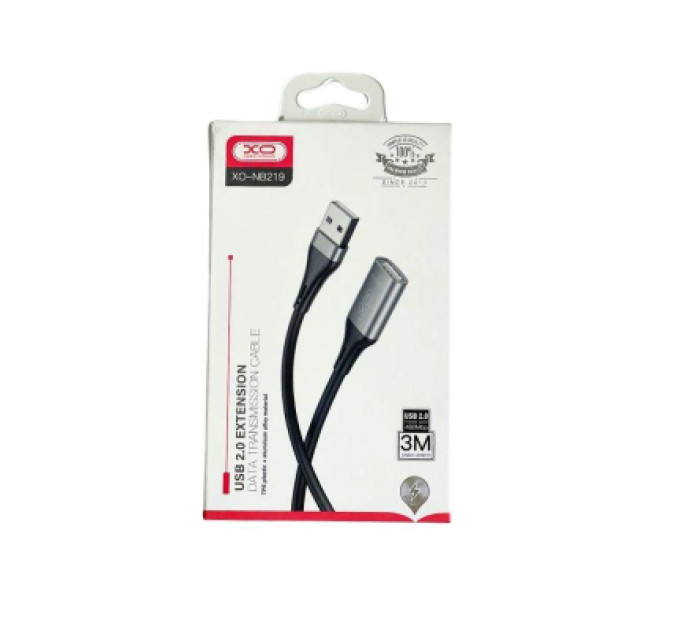 XO Дата кабель USB 2.0 AM/AM 3.0m black XO (NB-219-USB-3m)