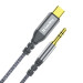 ColorWay Адаптер ColorWay USB Type-C - 3.5 мм (M/M), 1.2 м, Gray (CW-CBPDJ071-G)