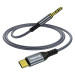 ColorWay Адаптер ColorWay USB Type-C - 3.5 мм (M/M), 1.2 м, Gray (CW-CBPDJ071-G)