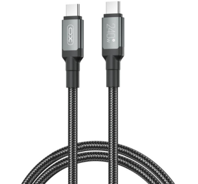 XO Дата кабель USB-C to USB-C 1.0m 240W black XO (NBQ264A_С_Black)
