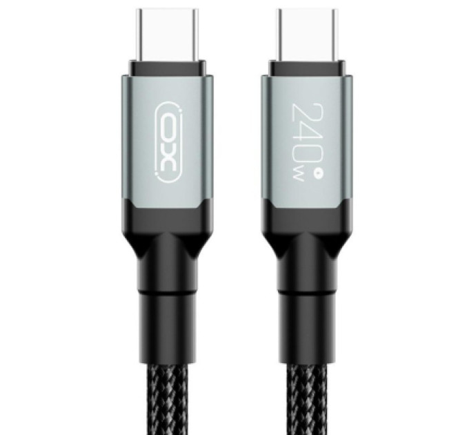 XO Дата кабель USB-C to USB-C 1.0m 240W black XO (NBQ264A_С_Black)