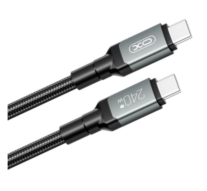 XO Дата кабель USB-C to USB-C 1.0m 240W black XO (NBQ264A_С_Black)