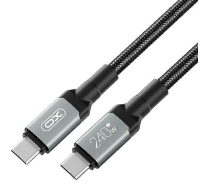 XO Дата кабель USB-C to USB-C 2.0m 240W black XO (NBQ264B_С_Black)