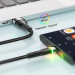 Essager Дата кабель USB 2.0 AM to USB-C 1.0m 3A LED black Essager (EXCT-XCD01)