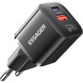 Essager Зарядний пристрій Essager 1xUSB + 1xUSB-C PD20W GaN (ECTAC-HMB01-P)