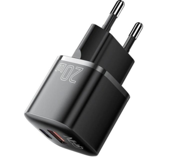 Essager Зарядний пристрій Essager 1xUSB + 1xUSB-C PD20W GaN (ECTAC-HMB01-P)