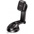 XO Універсальний автотримач XO C106 Dashboard suction cup adjustable magnetic Phone holder Black (6920680830343)