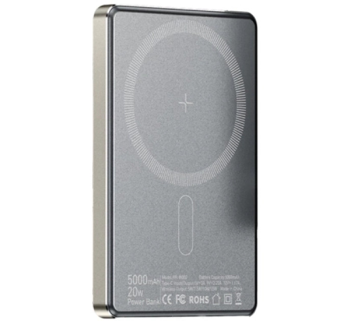 Essager Батарея універсальна Essager 5000mAh Cross-border magnetic 20W PD QC/3.0 (EDY5K-YJ0A-Z)