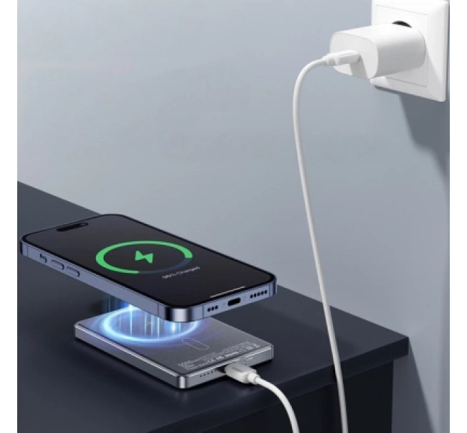 Essager Батарея універсальна Essager 5000mAh Cross-border magnetic 20W PD QC/3.0 (EDY5K-YJ0A-Z)