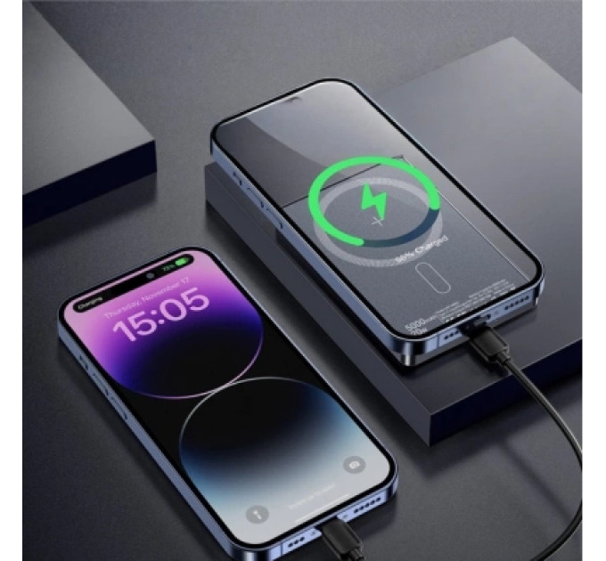 Essager Батарея універсальна Essager 5000mAh Cross-border magnetic 20W PD QC/3.0 (EDY5K-YJ0A-Z)