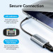 Vention Перехідник USB-C to RJ45 Ethernet 1000Mbps black VENTION (CFPHB)