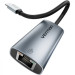 Vention Перехідник USB-C to RJ45 Ethernet 1000Mbps black VENTION (CFPHB)