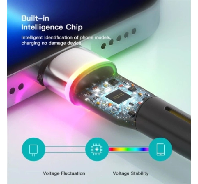 Essager Дата кабель USB 2.0 AM to Lightning 1.0m 2.4A black Essager (EXCL-XCD01)