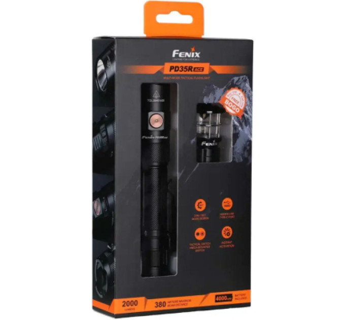 Fenix Ліхтар Fenix PD35R ACE LED 2000 лм + наключний ліхтар CL01 (чорний) (PD35RACE-CL01B)