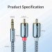 Essager Кабель мультимедійний 3.5mm M to 2xRCA M 2.0m Essager (EYPZJ-MYA0H)
