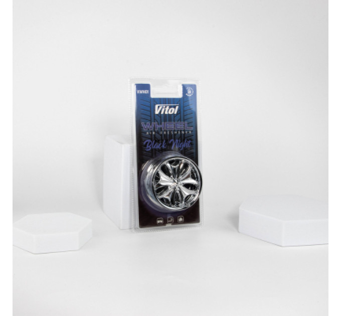 VITOL Ароматизатор для автомобіля VITOL Wheel Black Night (VWH01)