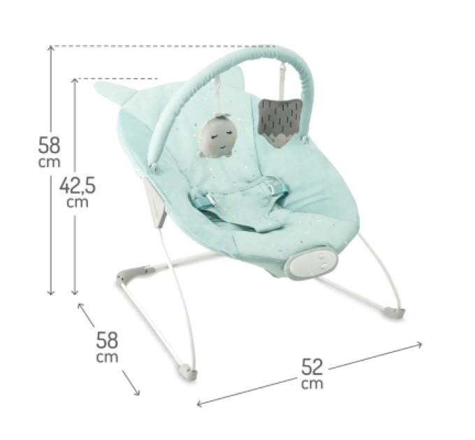 MoMi Крісло-гойдалка MoMi GLOSSY Blue (BULE00043)