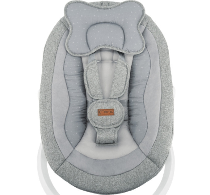 MoMi Крісло-гойдалка MoMi PEARL baby swing grey (BULE00040)