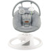 MoMi Крісло-гойдалка MoMi PEARL baby swing grey (BULE00040)