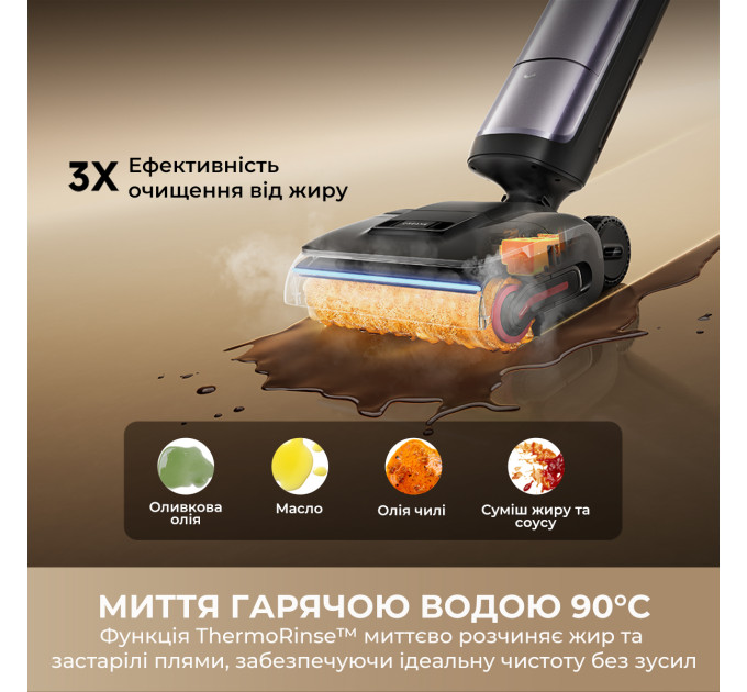 Dreame Акумуляторний миючий пилосос Dreame H16 Pro Steam (HHR48F)