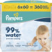 Pampers Дитячі вологі серветки Pampers 99 Water 60 шт х 6 пачок (360 шт) (8006530116596)