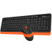 A4Tech Комплект (клавіатура, мишка) бездротовий A4Tech Fstyler FG1010 Orange USB