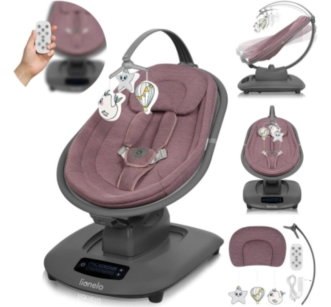 Lionelo Крісло-гойдалка Lionelo BLOSSOM PINK MAUVE (LO-BLOSSOM PINK MAUVE)