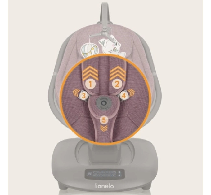Lionelo Крісло-гойдалка Lionelo BLOSSOM PINK MAUVE (LO-BLOSSOM PINK MAUVE)