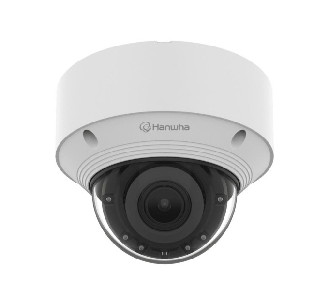 Мережева камера купольна  4K @ 30fps, motorized vari-focal lens 3.2~10.2mm (H: 104°~31° / V: 55°~17°) QNV-C9083R HANWHA VISION