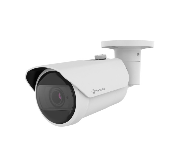 Мережева камера циліндрична 4K @ 30fps, motorized vari-focal lens 3.2~10.2mm (H: 104°~31° / V: 55°~17°) QNO-C9083R HANWHA VISION